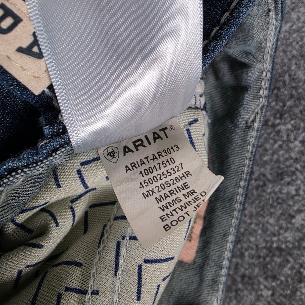 Ariat Boot Cut Jeans Womens 25R Marine Mid Rise R.E.A.L. Denim 10017510 NWT - Picture 7 of 9